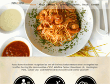 Tablet Screenshot of pastaroma.com